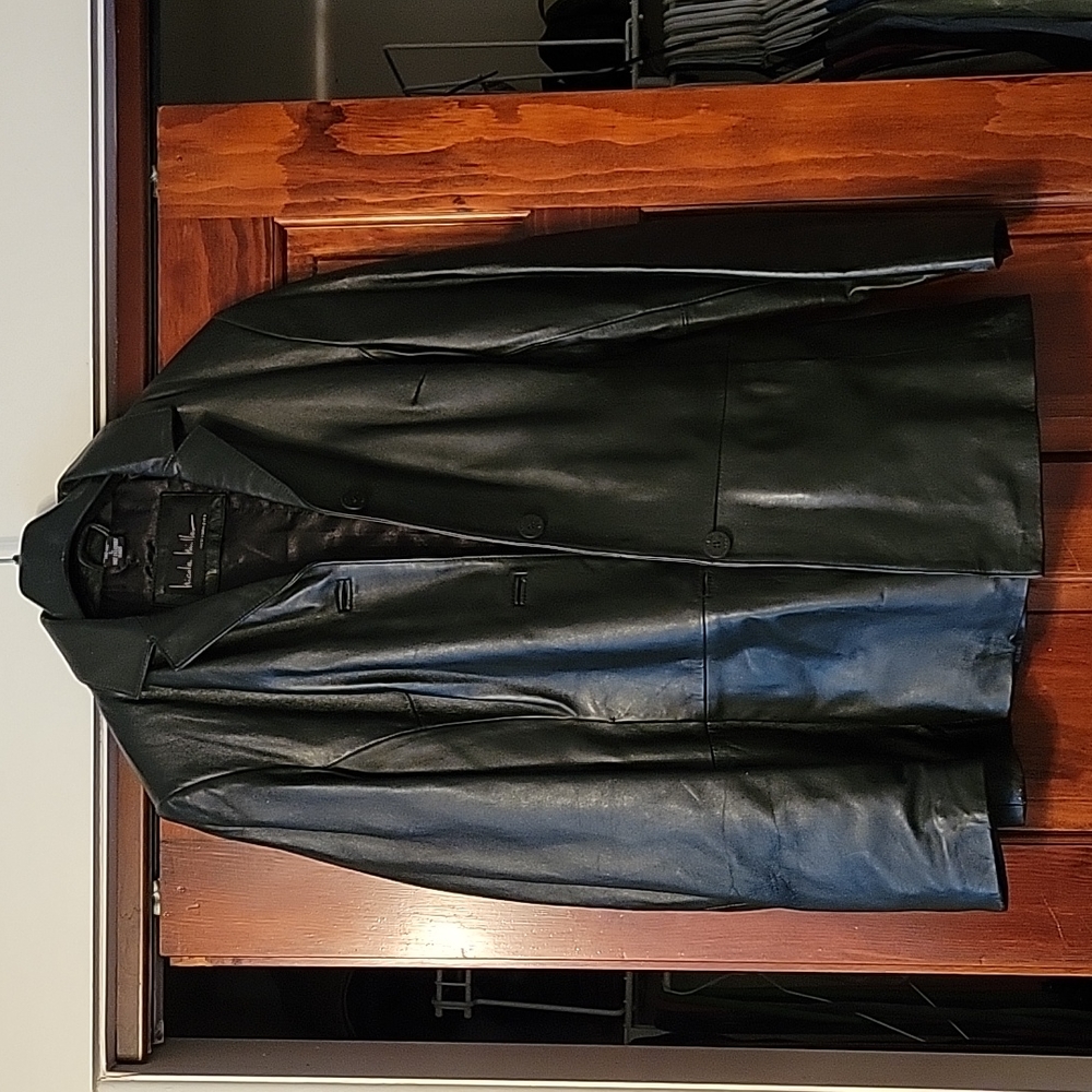 Nicole Miller Black Leather Jacket